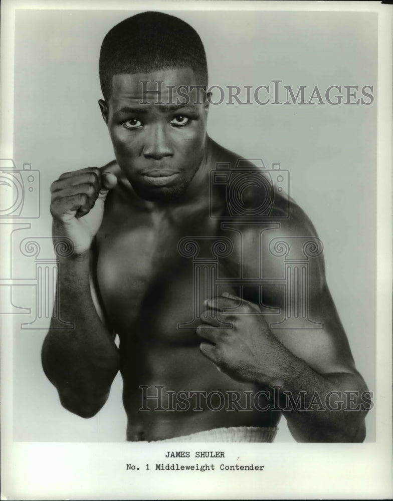 Press Photo Jame Schuler, No 1 Middleweight Contender - cvb39898 - Historic Images