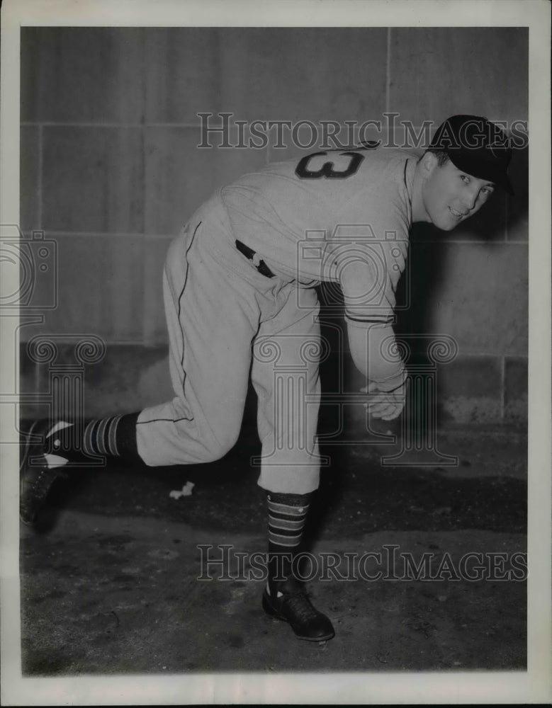 1944 Press Photo Ambrose Palica, Cleveland Indians 1944 - cvb40065-Historic Images