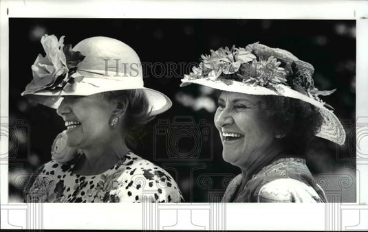 1987 Press Photo Hat Fashions - cvb40283 - Historic Images