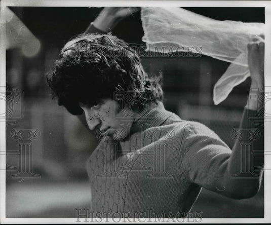 1972 Press Photo Parma High Powder Puff Football, Jun Alex Chief Cheer Leader - Historic Images