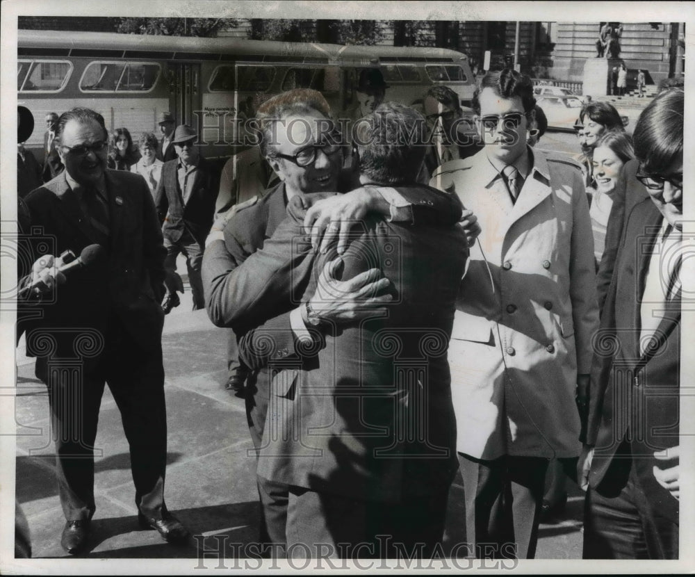 1971 Mayor Elect Ralph J. Perk Greeted by Crowd-Historic Images
