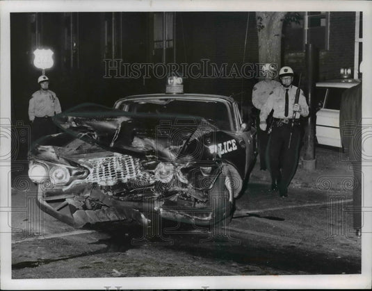 1966 Demolished Cruiser,  Riots & Demonstration, Cleveland Ohio 1996-Historic Images