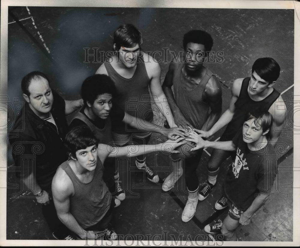 1972 Press Photo St Joseph High Basketball team members - cvb40806 - Historic Images