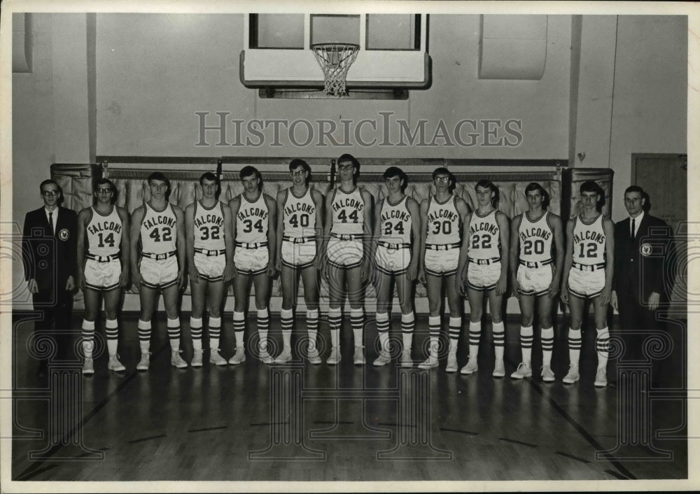 1970 Press Photo Fireland High Basketball-Falcons - cvb40828 - Historic Images