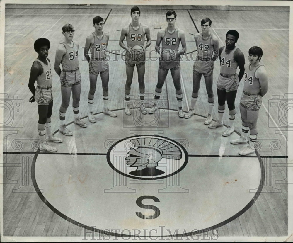 1971 Press Photo Springfield Spartans High Basketball Team - cvb41071 - Historic Images