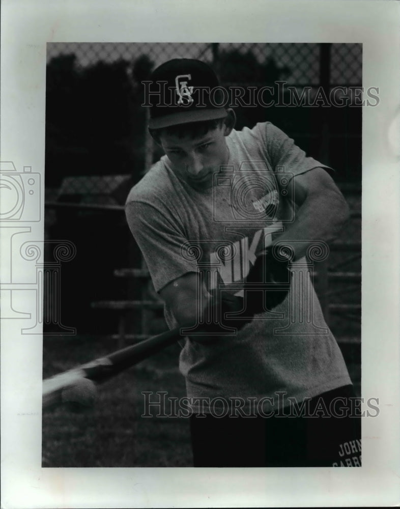 1991 Press Photo Centerfield Mike Pike of Gilmore Academy - cvb41122 - Historic Images
