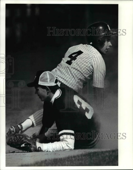 Press Photo No.3 of Valley Forge, Mitch Bir 2 & Panthers' No.4, Matt McPeek,- Historic Images