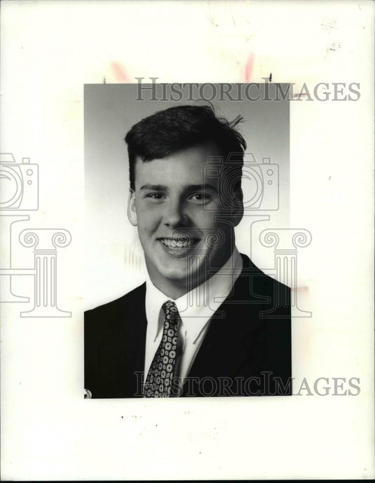 1990 Press Photo Trent Zenkewicz, Ignatius Football player - cvb41221- Historic Images