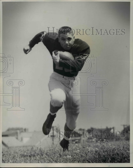 1952 Press Photo Paul Brubeck-football fullback-John Carroll University-Historic Images