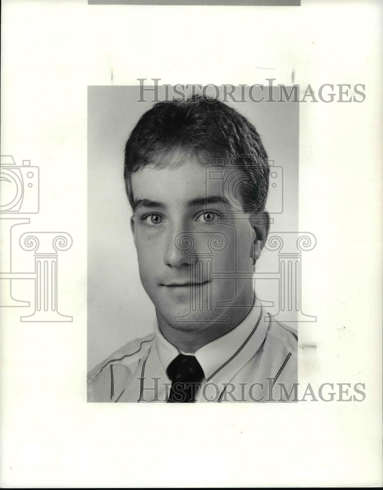 1990 Press Photo Matt.Garbincus POW Euclid High School Baseball - cvb41412 - Historic Images