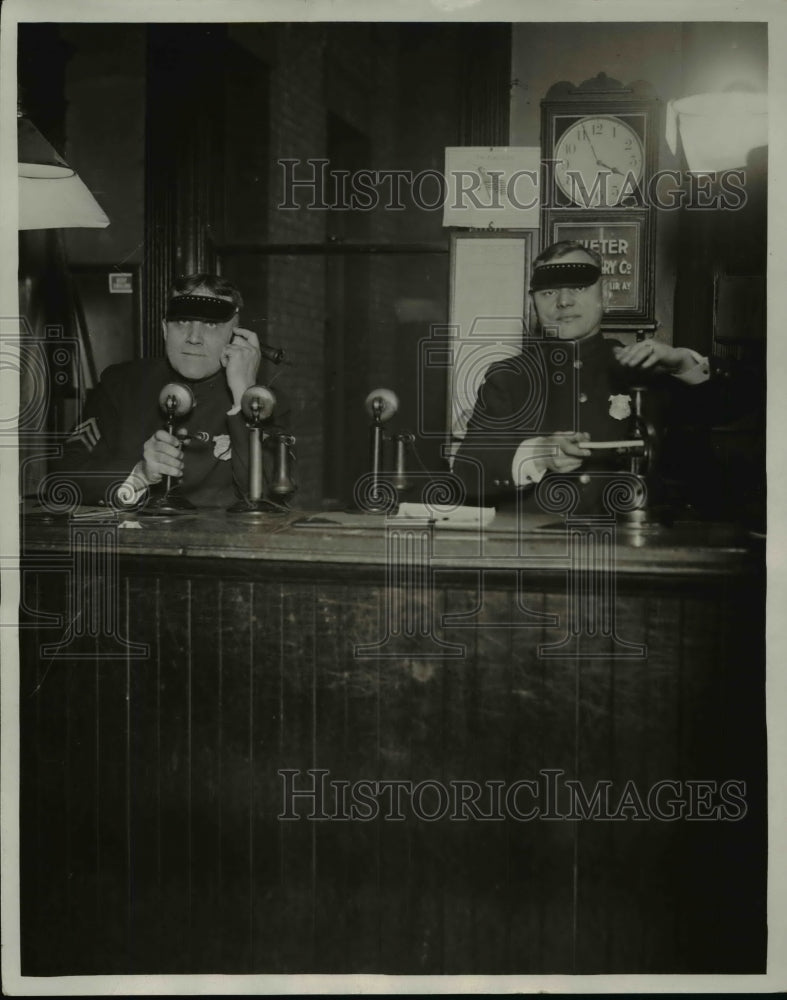 Press Photo Sgt. Fred Schutt &amp; Patrolman Paul Schroeder - cvb41703 - Historic Images