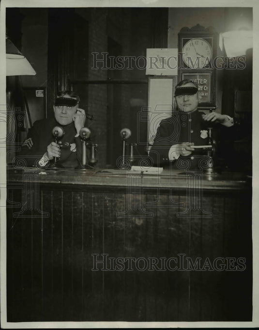 Press Photo Sgt. Fred Schutt & Patrolman Paul Schroeder - cvb41703 - Historic Images