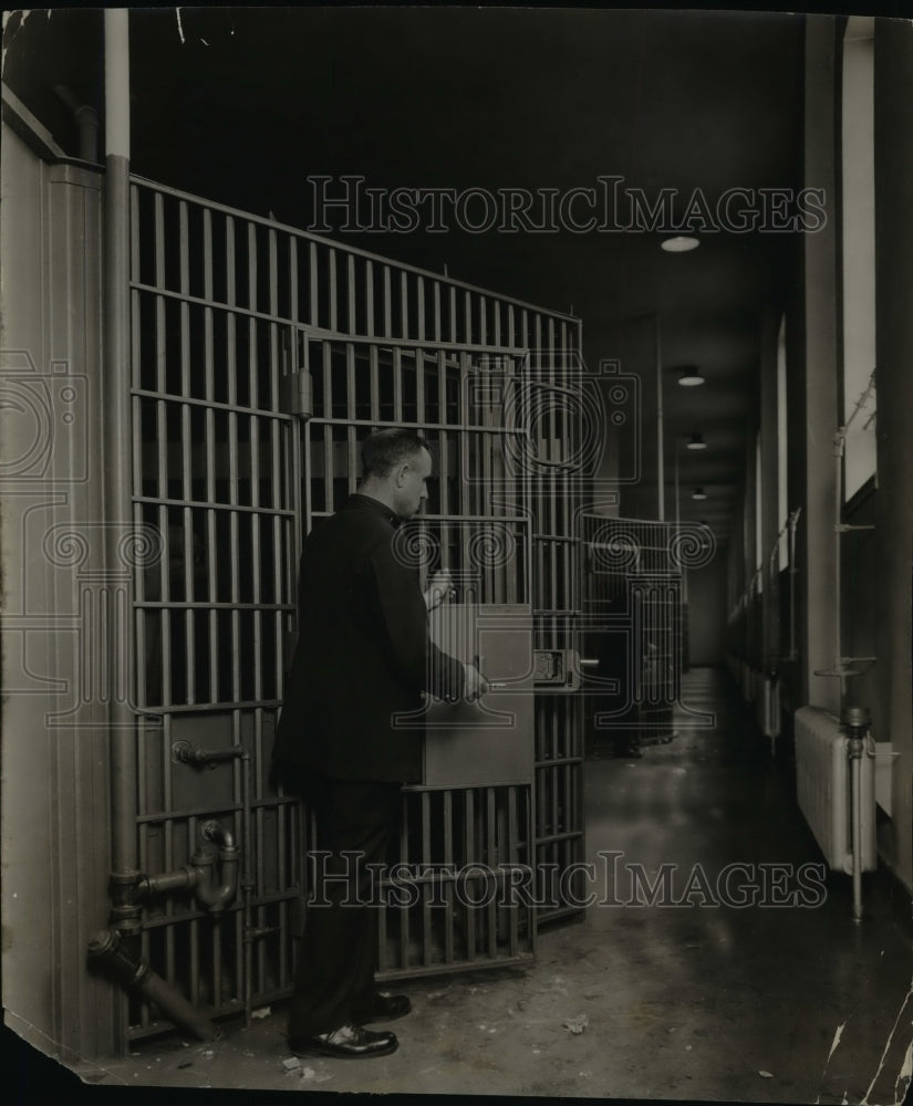 1926, Leasing Rear Corridor Doors, New Police Station - cvb41751 - Historic Images