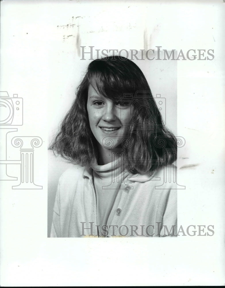 1989 Press Photo Amy Schick, Hawken Swimming - cvb41803 - Historic Images