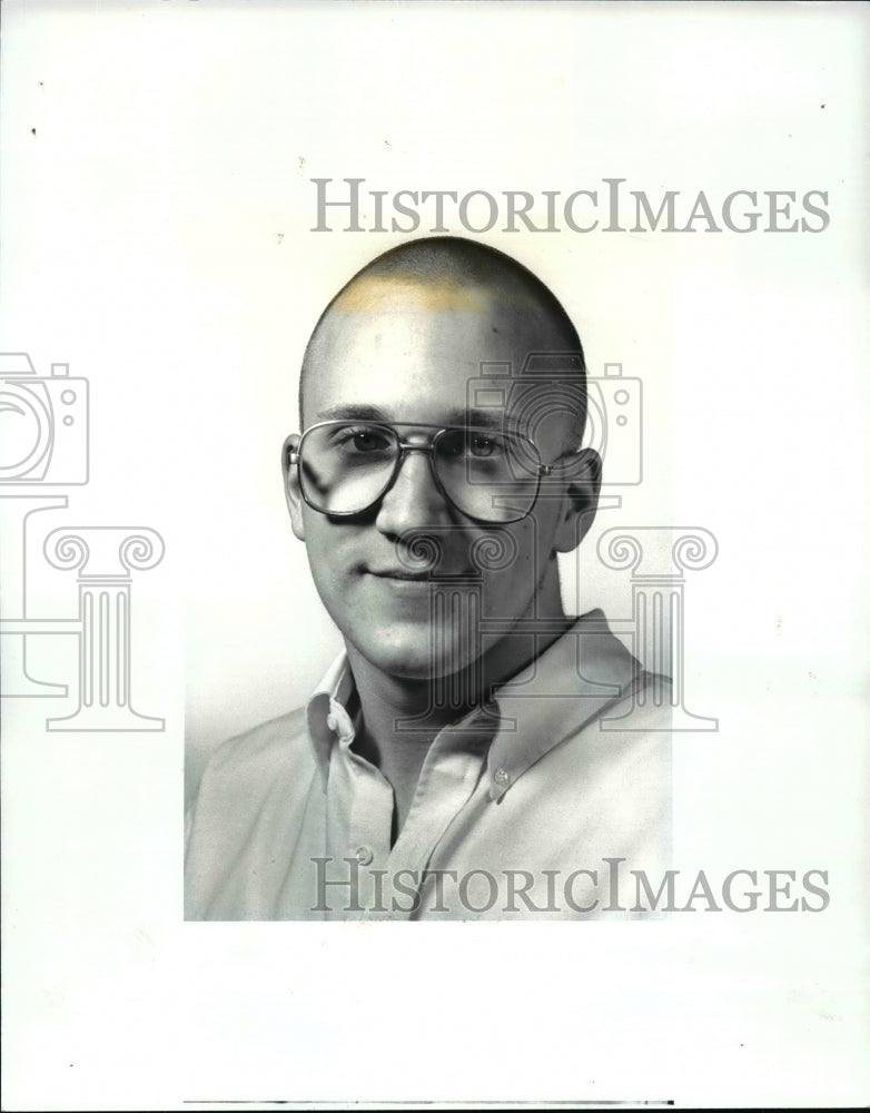 1987 Press Photo All district swimmer-David Baker, Orange - cvb41912 - Historic Images