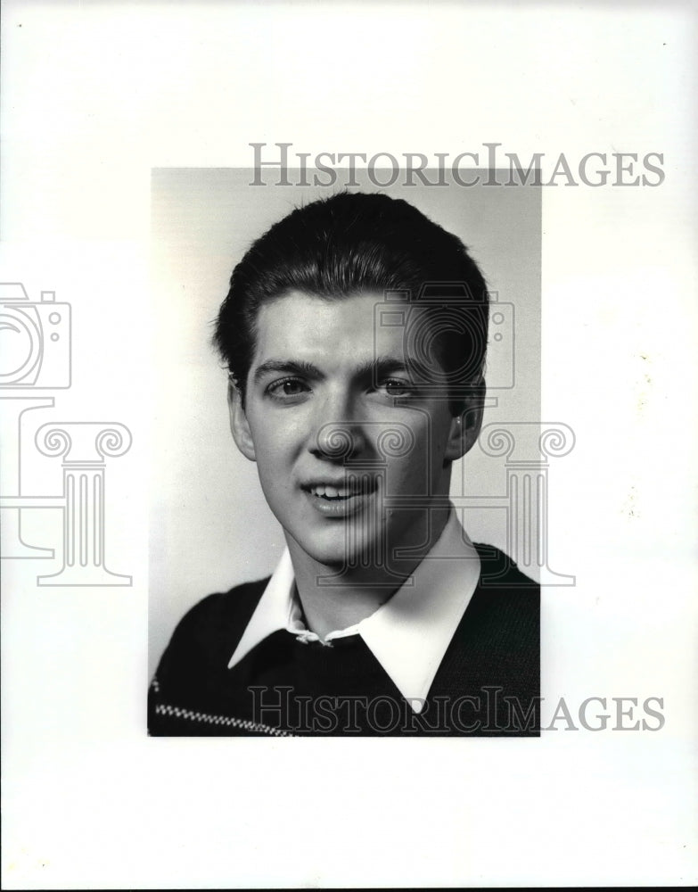 1987 Press Photo David Coy, North Ridge, All District swimmer - cvb41915 - Historic Images