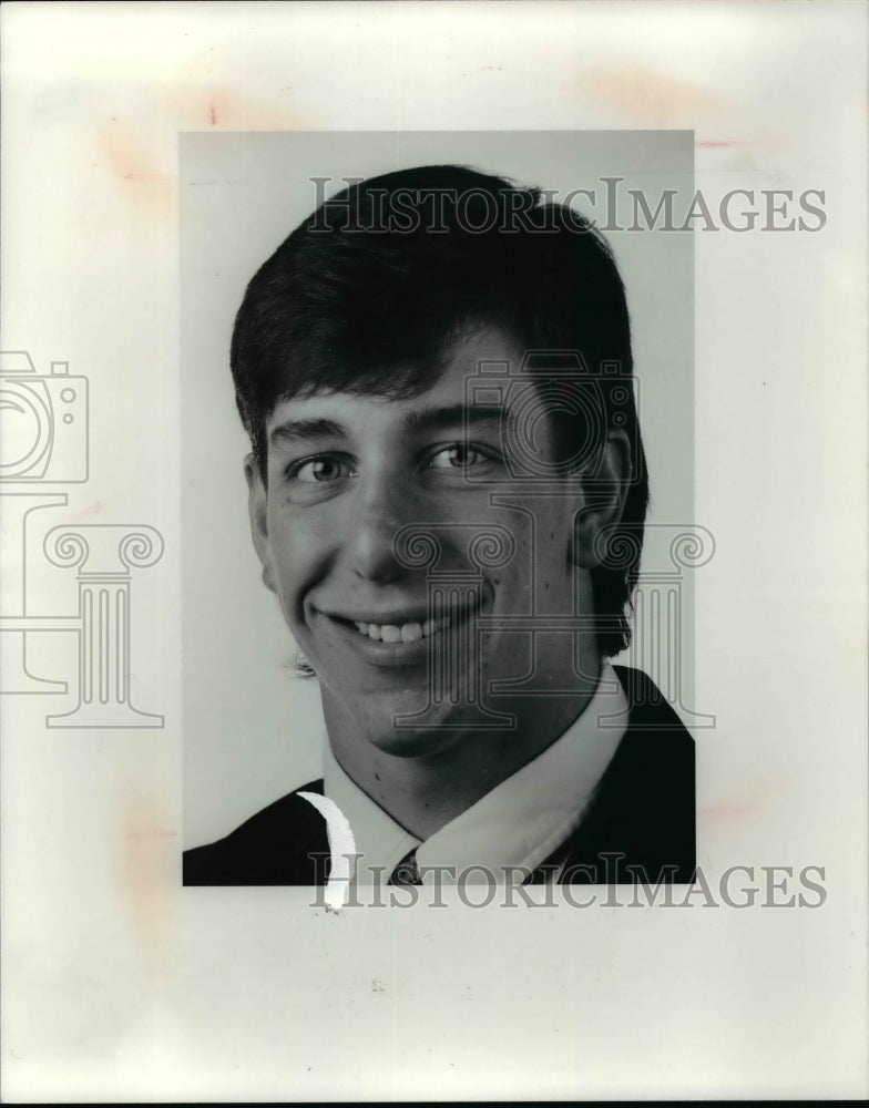 1990 Press Photo Player of the week. Rick Hepp, St. Edwards, Wrestling - Historic Images