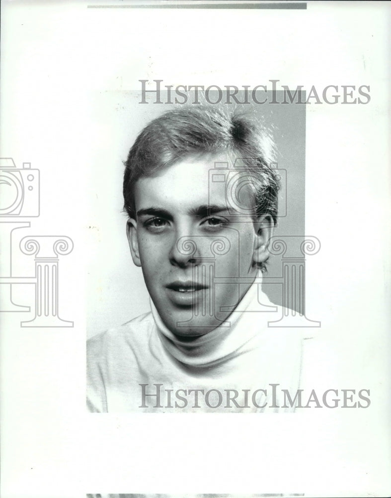 1988 Press Photo Matt Monos, St. Ignatius High, Swimming - cvb41941 - Historic Images
