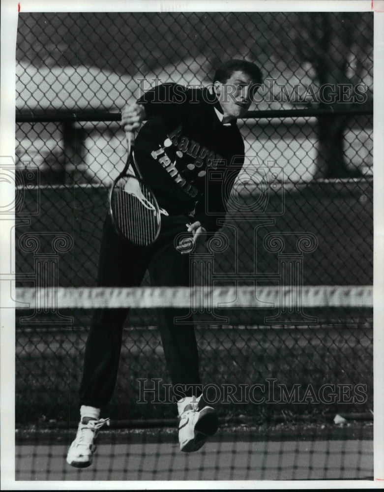 1991 Press Photo Eastlake North High, Tennis, Jeremy Quinn - cvb41993 - Historic Images