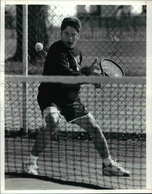 1991 Press Photo Eastlake North Tennis, Mike Pinto - cvb41994 - Historic Images