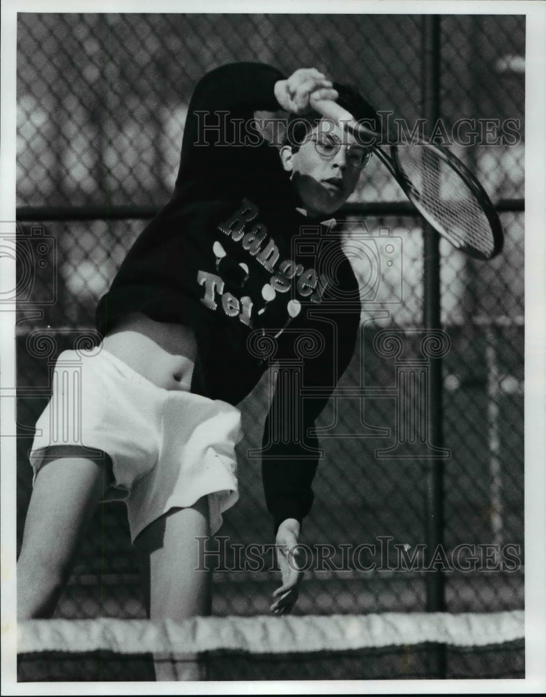 1991 Press Photo Eastlake North, Tennis, Brian Michalski - cvb41995 - Historic Images
