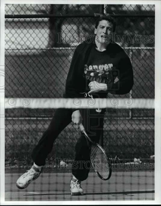 1991 Press Photo Eastlake North High, Tennis, Jeremy Quinn - cvb41996 - Historic Images