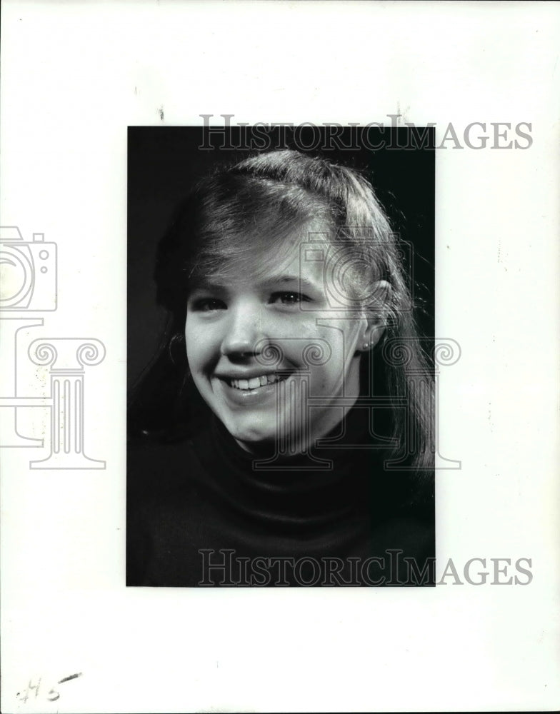 1986 Press Photo Shaker Heights High swimmer-Colleen Wanning - cvb42081 - Historic Images