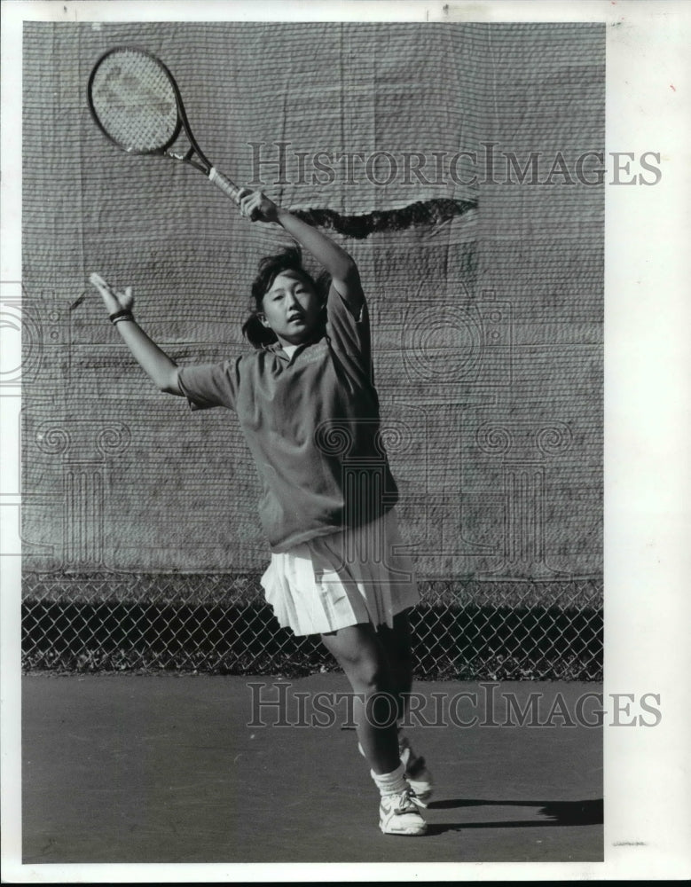 1989 Press Photo Anita Shin, Tennis player - cvb42104 - Historic Images