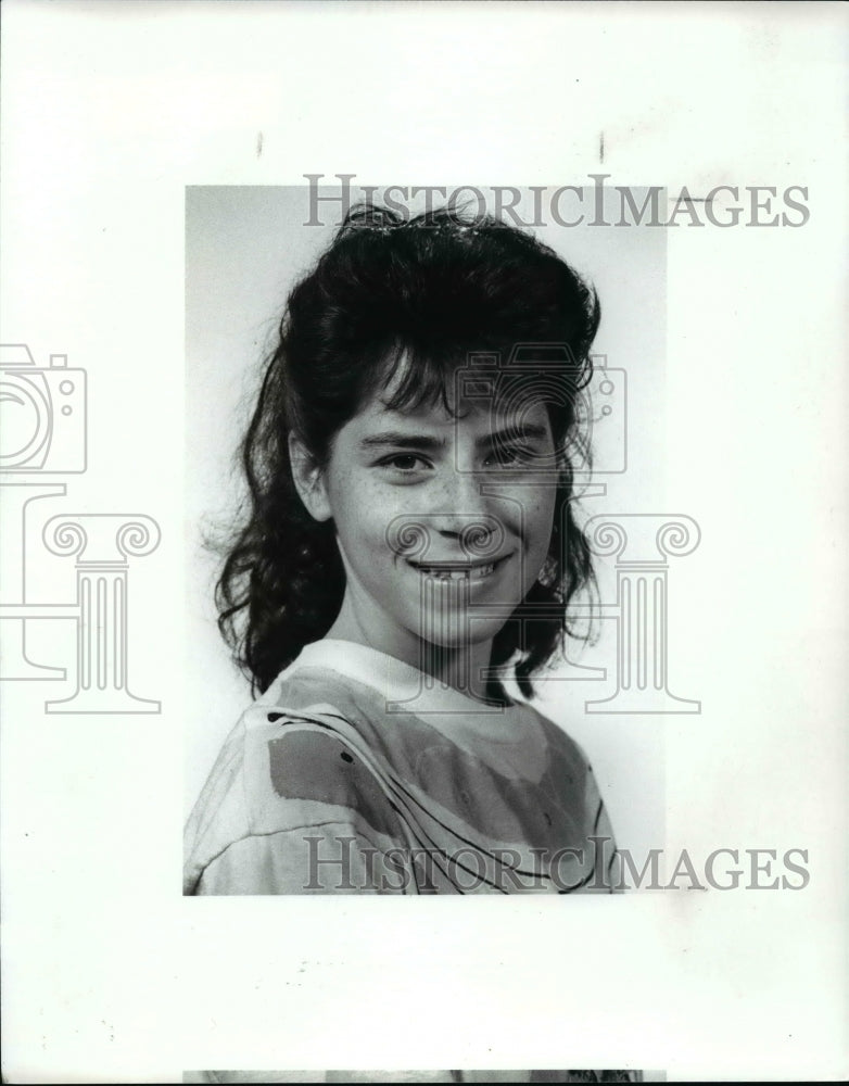 1989 Press Photo Nikki Roth, Brush High tennis team player - cvb42105 - Historic Images