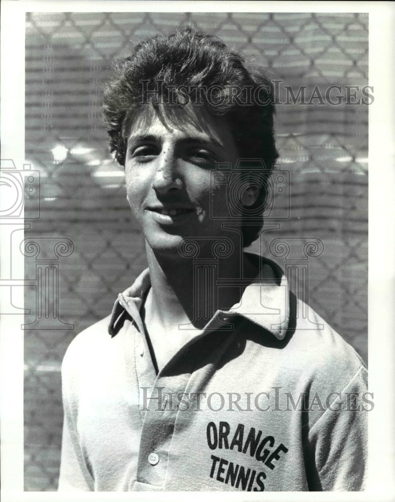 1985 Press Photo Barry Katz Orange High Tennis - cvb42142- Historic Images