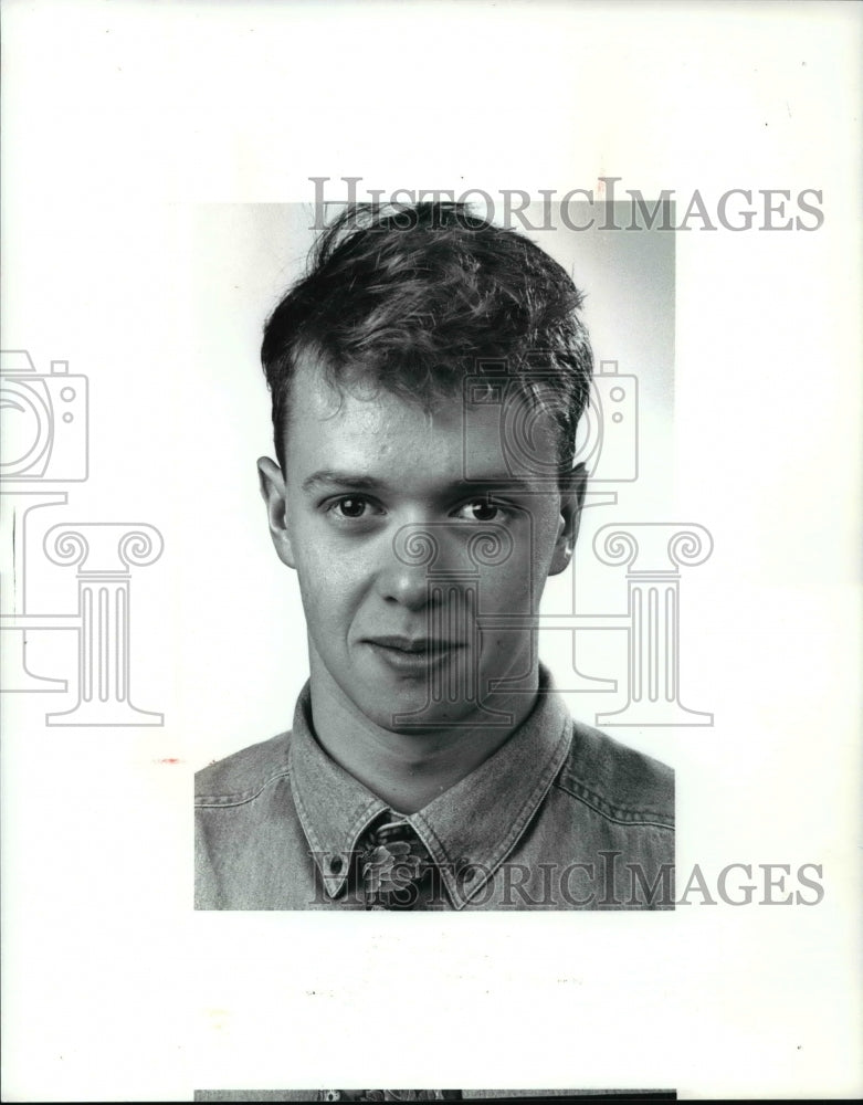 1991 Press Photo Brian Kindl, Swimmer for St. Ignatius School - cvb42168 - Historic Images