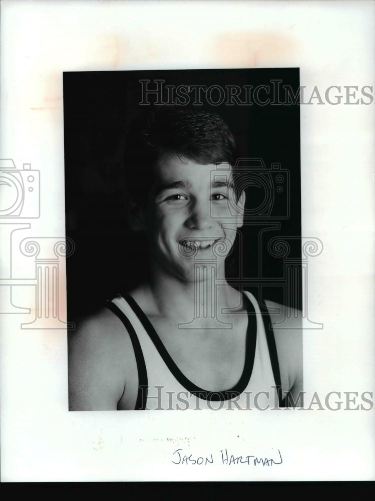 1990 Press Photo Jason Hartman, Wellington wrestler - cvb42203 - Historic Images