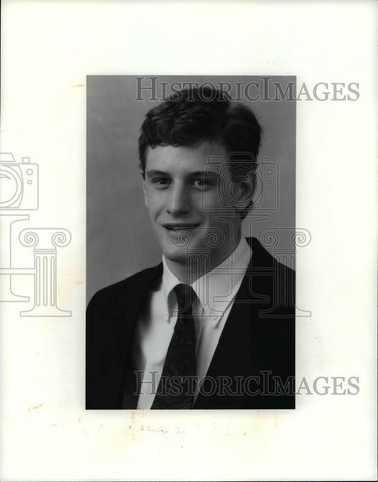1991 Press Photo James Armstrong, Chardon High School wrestler, player of week - Historic Images