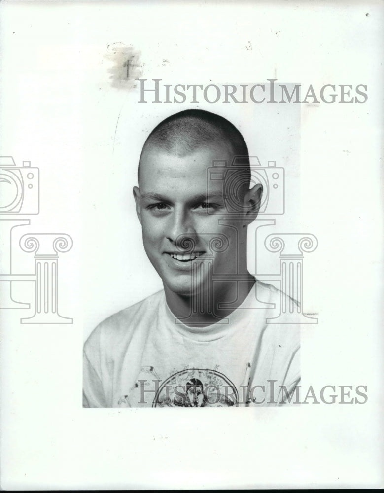 1989 Press Photo All Scholastic Swim Team Sean Peppard, Hawken - cvb42211 - Historic Images