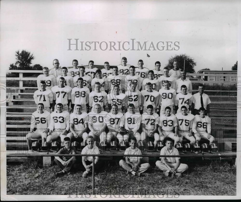 1958 Press Photo The 1958 Fredericktown High School Football team - cvb42273 - Historic Images