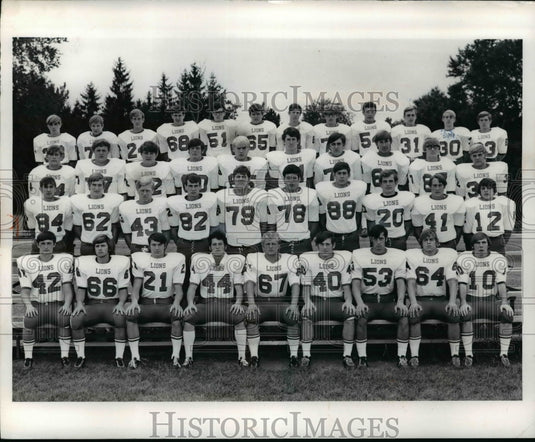 1971 Press Photo Minerva High Football 1971 - cvb42295 - Historic Images