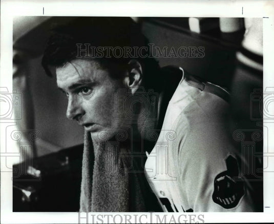 Press Photo: Cleveland Indian Player - cvb42335 - Historic Images