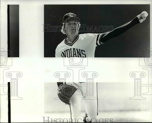 Press Photo Hal Jeffcoat, Indians, 84 spring training - cvb42454 - Historic Images