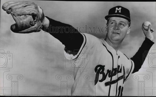 1954 Press Photo Chet Nichols, Braves - cvb42461-Historic Images
