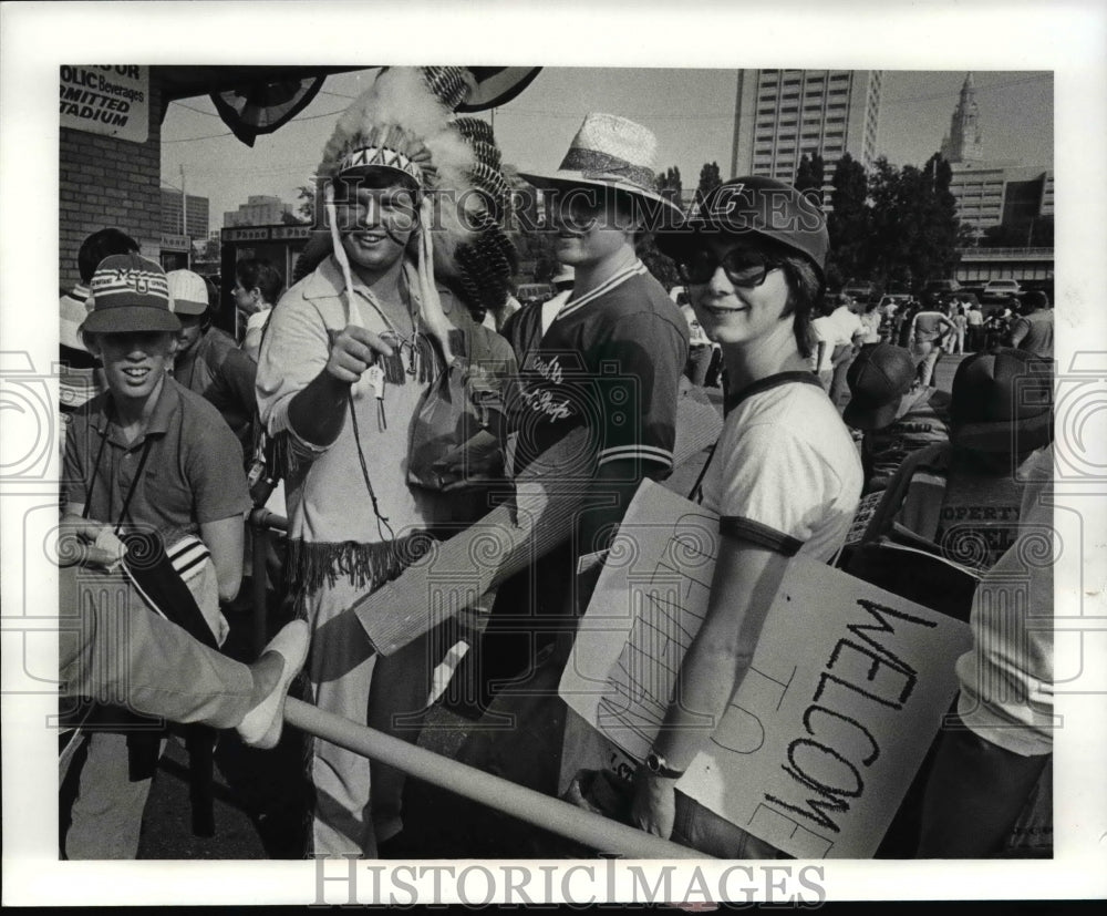 1981 Press Photo Welcome to Cleveland - cvb42480 - Historic Images