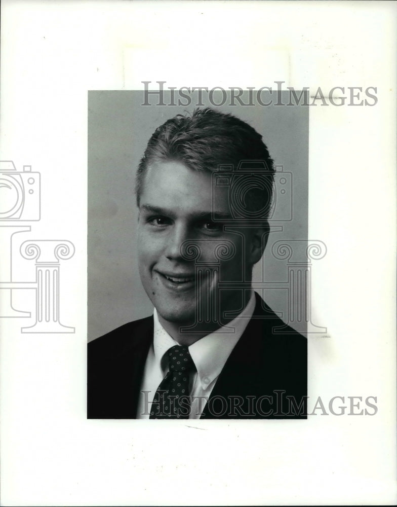 1990 Press Photo Bob Hunt, Kenston-Plain Dealer All Scholastic Wrestling - Historic Images