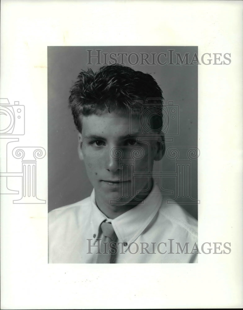 1990 Press Photo Lorain Players of year, Dave McCoy - cvb42636 - Historic Images