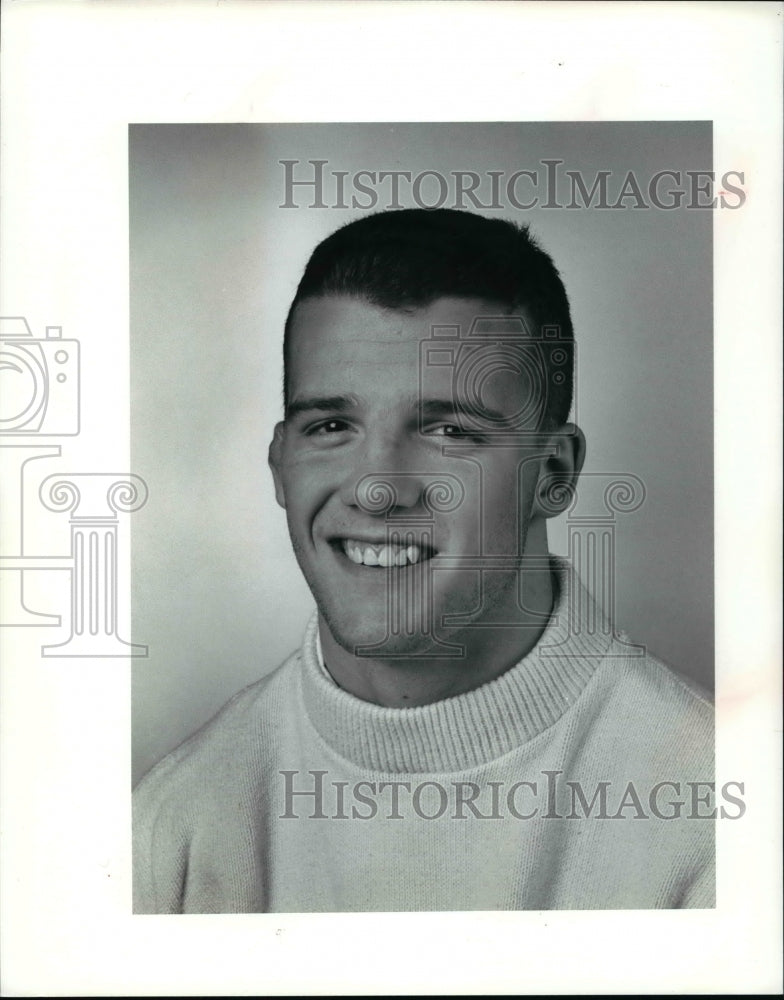 1991 Press Photo Bryan Gron, Wrestler, VA-SJ, 130 lbs. - cvb42785 - Historic Images