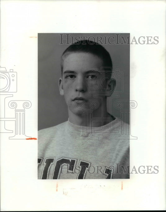 1991 Press Photo Scott Montgomery, Madison High School Player of the Week - Historic Images