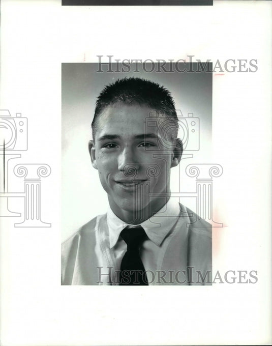 1991 Press Photo Mark Durkalec of Midpark Wrestling team - cvb42797 - Historic Images