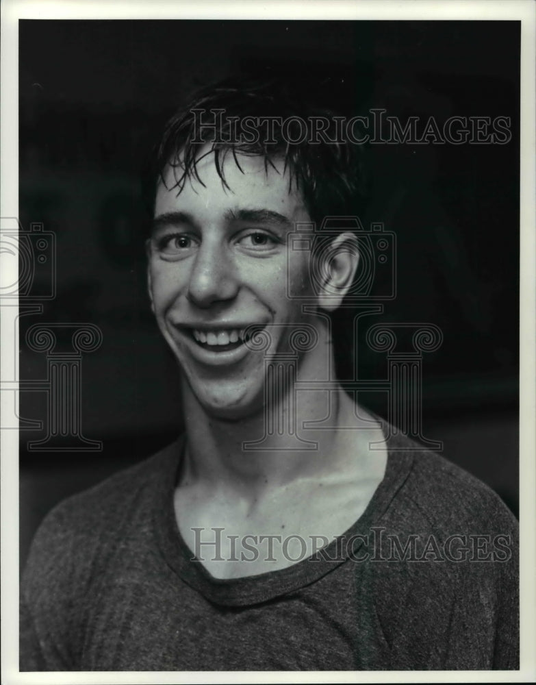 1991 Press Photo Rick Hepp, St. Edward&#39;s High wrestler - cvb42817 - Historic Images