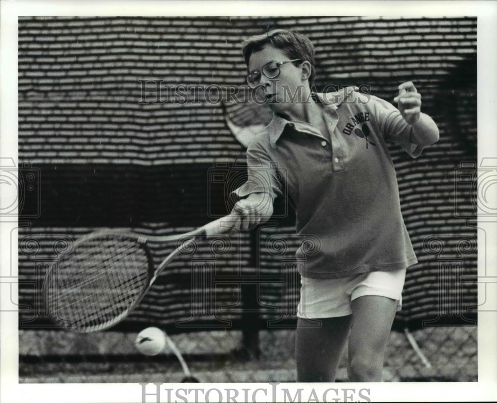 1988 Press Photo Rob Wirtstron, Orange Tennis Player - cvb42917 - Historic Images