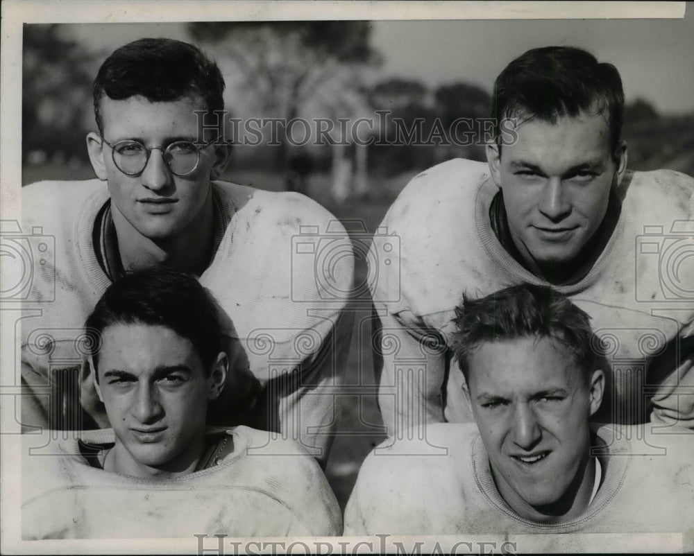 1944 Press PhotoL to R; front, Palmer & Farrar. Rear L to R; Schroeder & Barcley - Historic Images