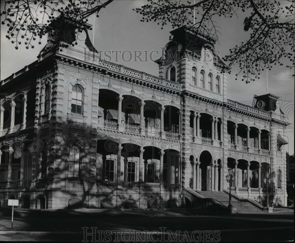 1980 Press Photo Iolani Palace, the only royal palace in the United States - Historic Images