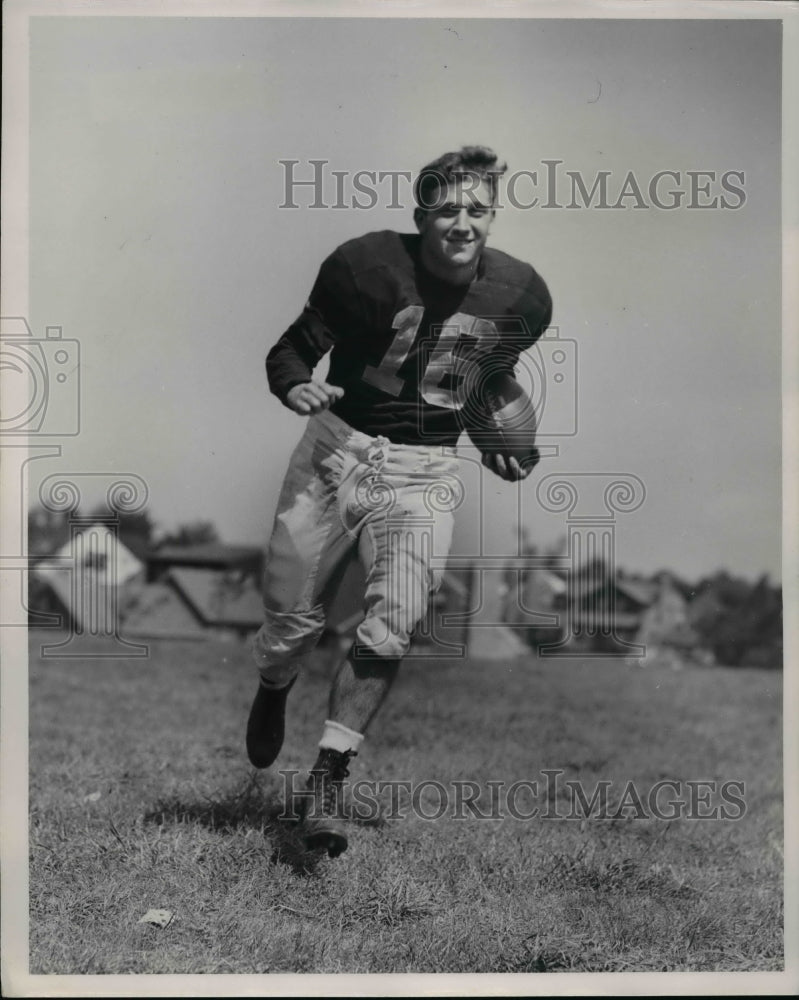 1954 Press Photo John Carroll, Football - cvb43127 - Historic Images
